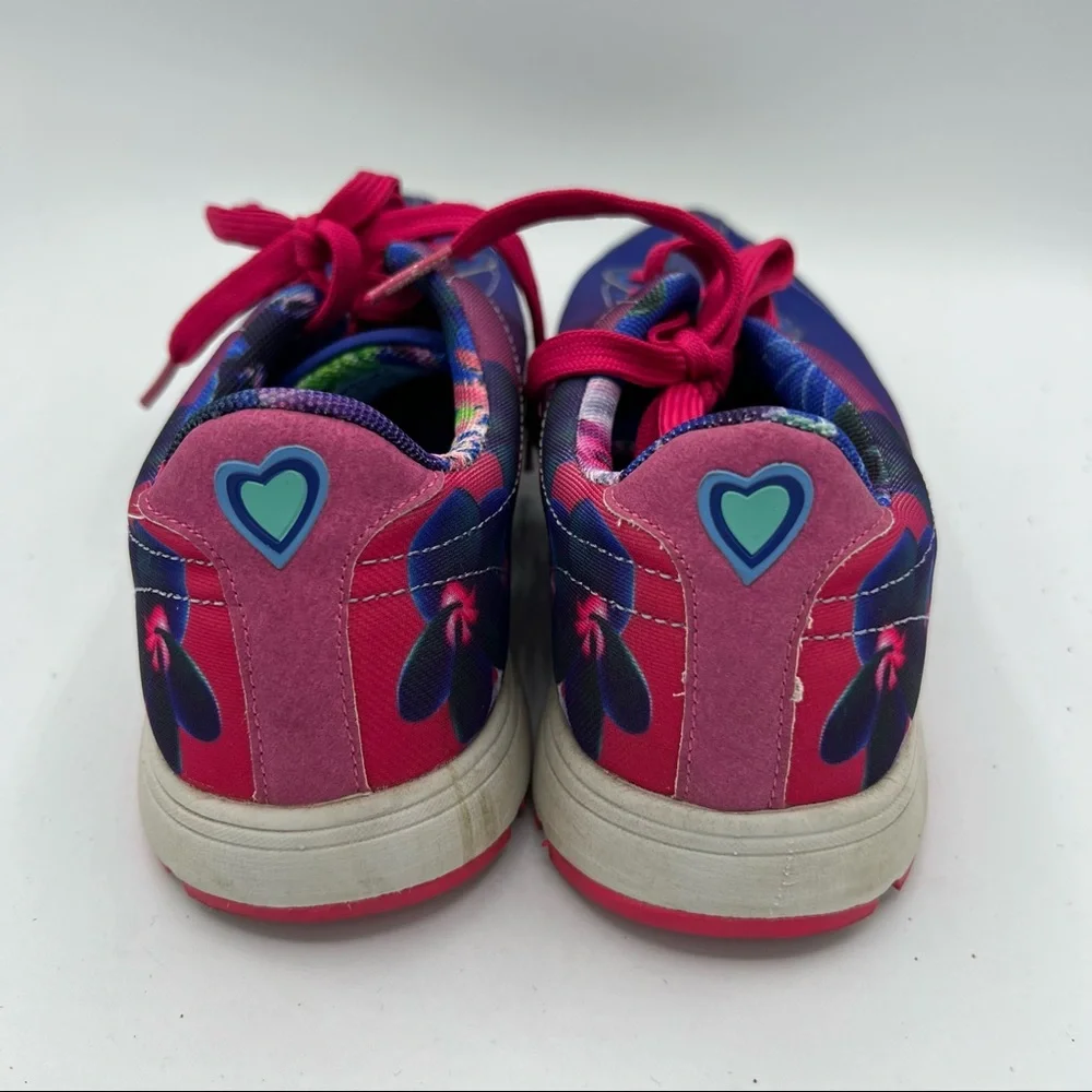 Desigual Floral Sneakers Women's‎ Sz 6.5 US 37 EUR Blue Purple Pink EUC
